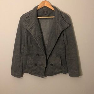 Thick gray winter coat